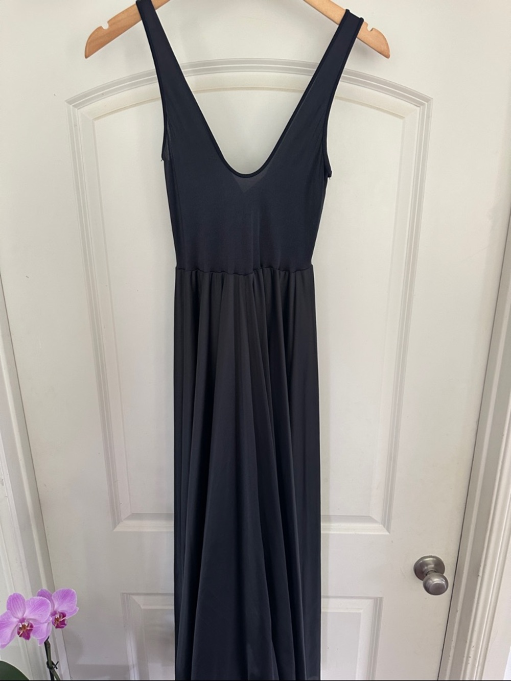 Black vintage Olga lingerie nightgown - Picture 7 of 9